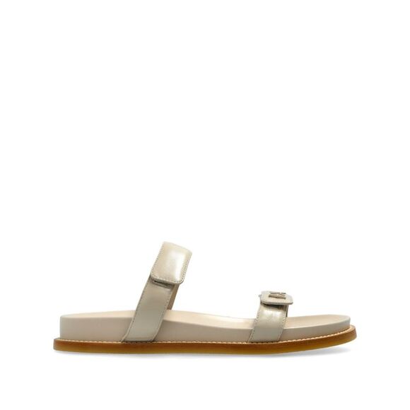 Emporio Armani Women Leather Flat Sandals